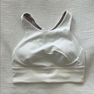 Lululemon Wunder Train Longline Bra, Size 8, White